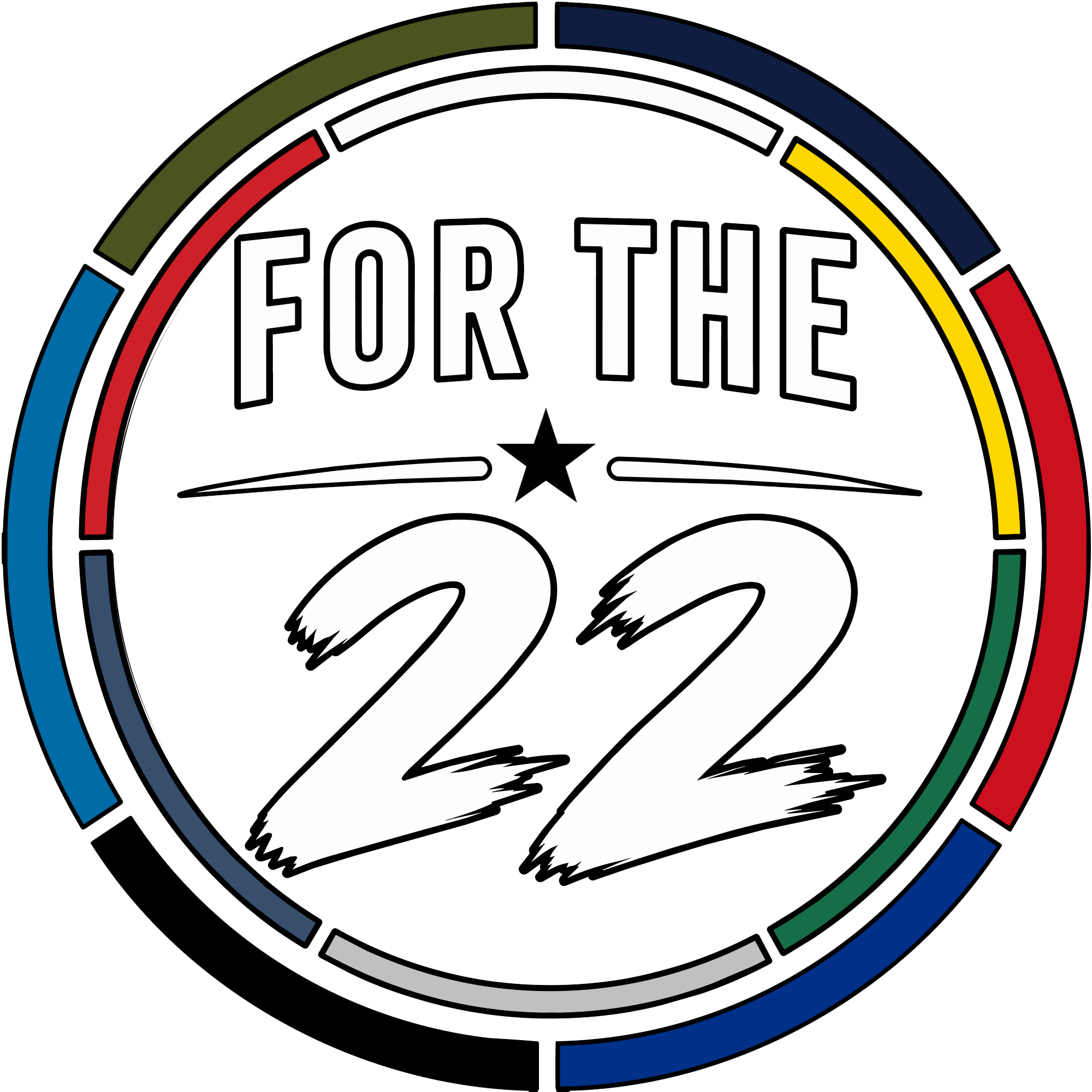 For The 22 logo mark