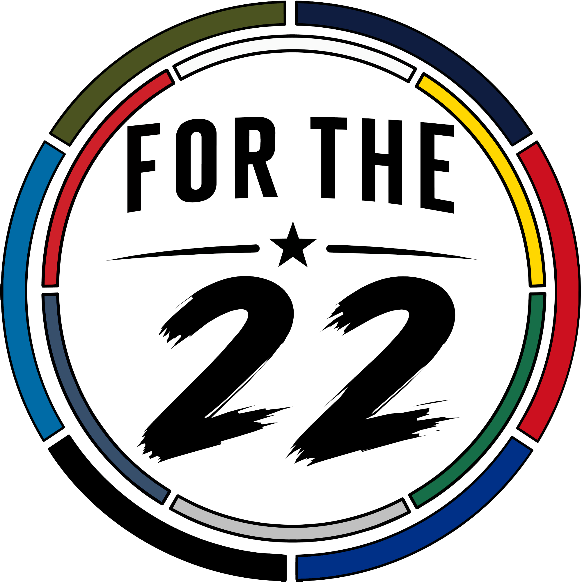 For The 22 logo mark